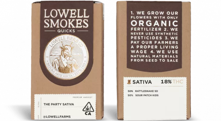 Lowell Herb little cigars with some extravagance